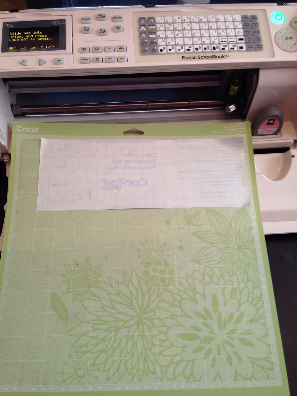 Prepare your Contact paper for the Cricut. Otherwise, tape down the edges of the Contact paper so you can draw your image on the Contact paper. *Leave at least 1 inch border around the image.