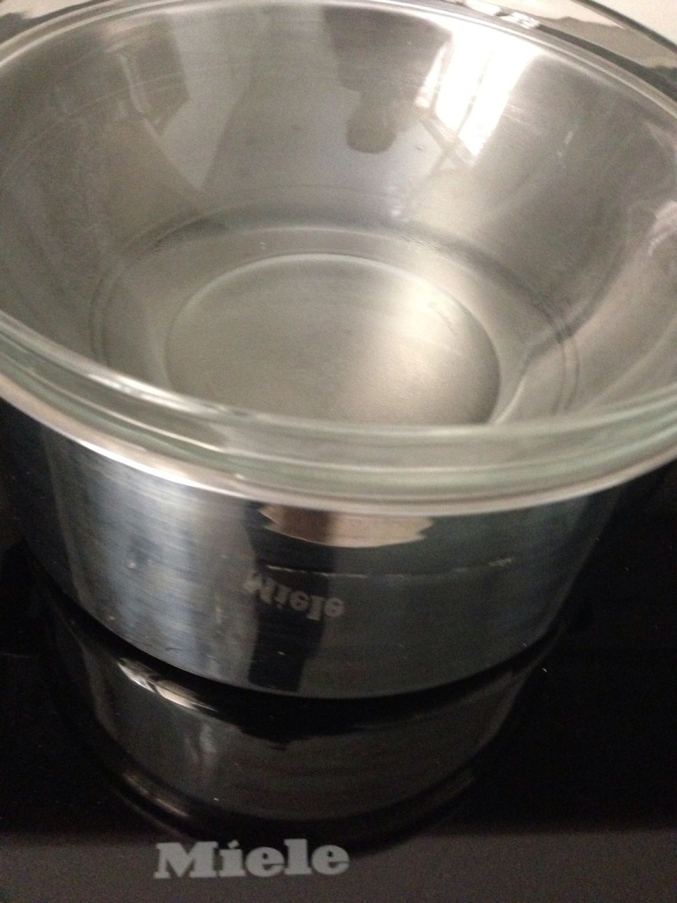 Prepare your double boiler- Bain marie
