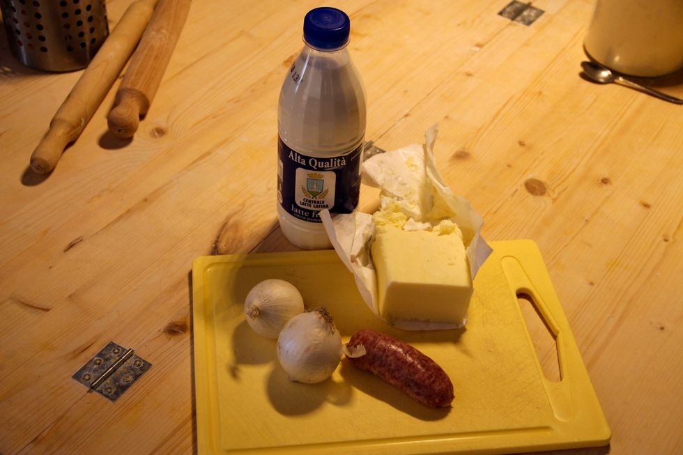 Prepare your ingredient....sausage can be an added only if you like...add in step 10 making little pieces