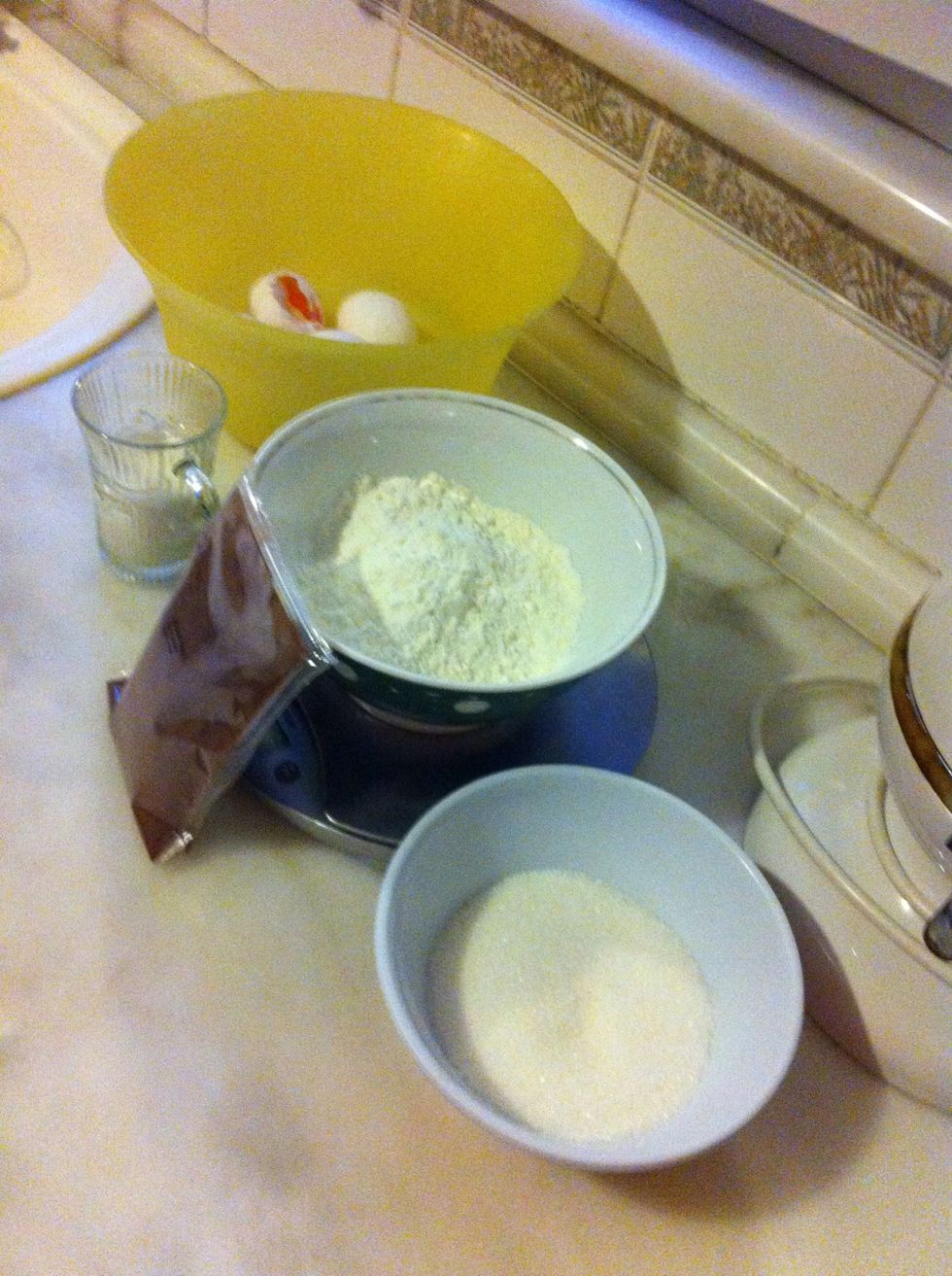 Prepare your ingredients, seperate your eggs and make sure everything is at Room temperature....