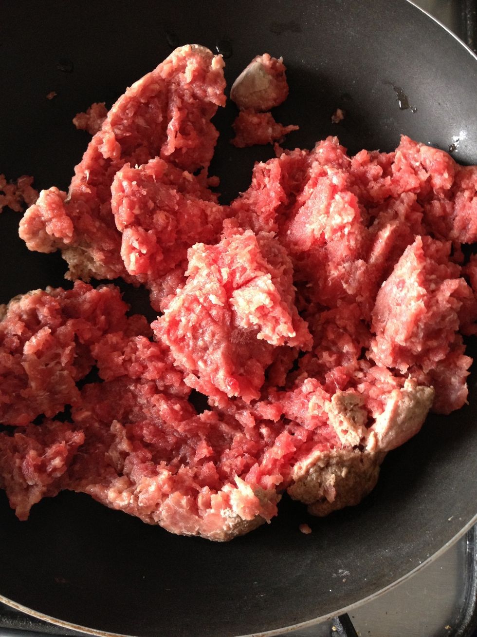 Prepare your meat,add salt, and olive oil