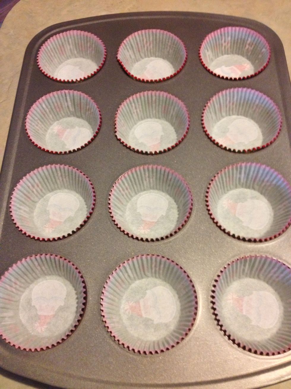 Prepare your muffin tin.