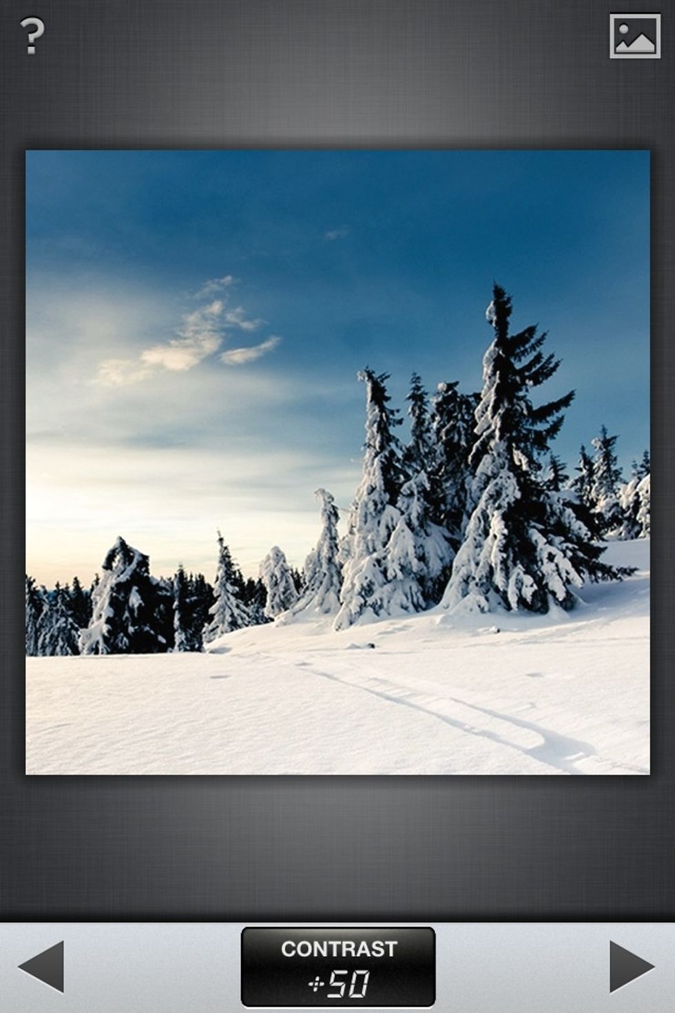 Prepare your photo, helps create great shades. I like using the 'Automatic' filter. You can fix color correction & contrast, and tap the right arrow to apply. Let's move on to another filter.