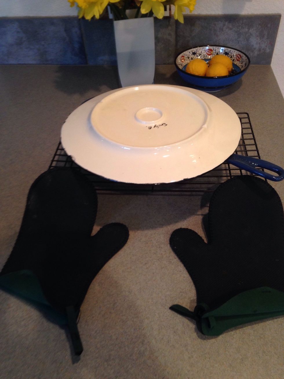 Prepare your platter and oven mitts for the big flip.