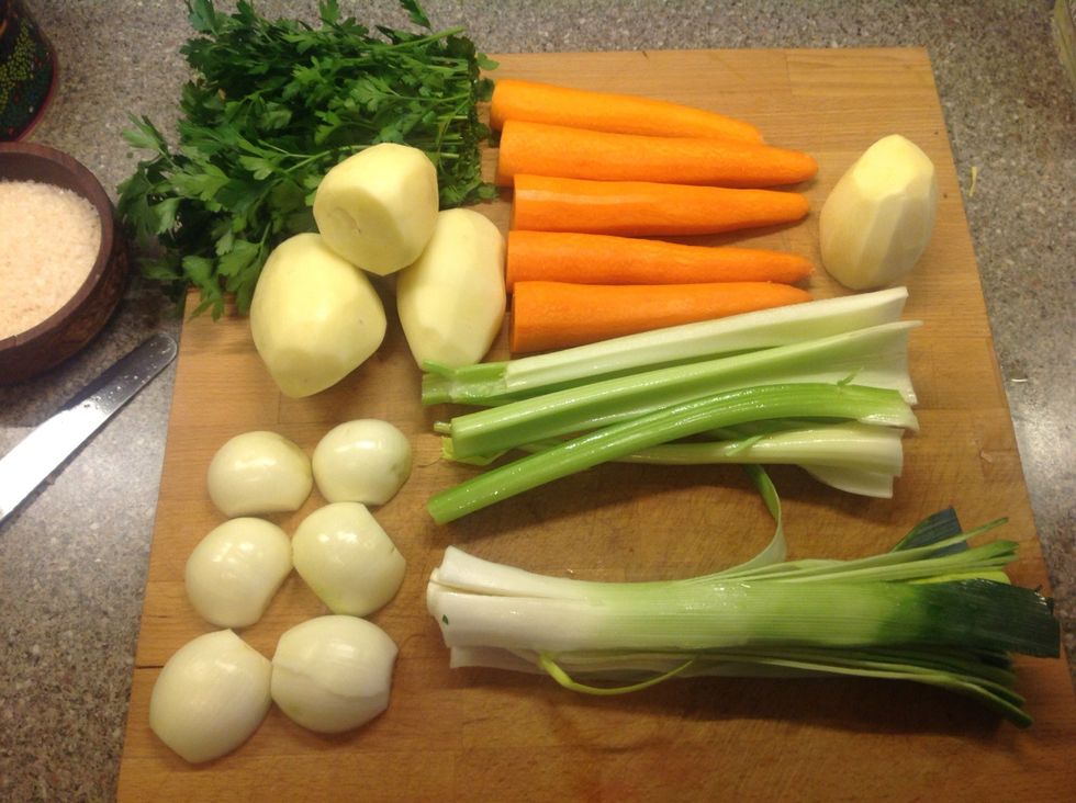 Prepare your vegetables