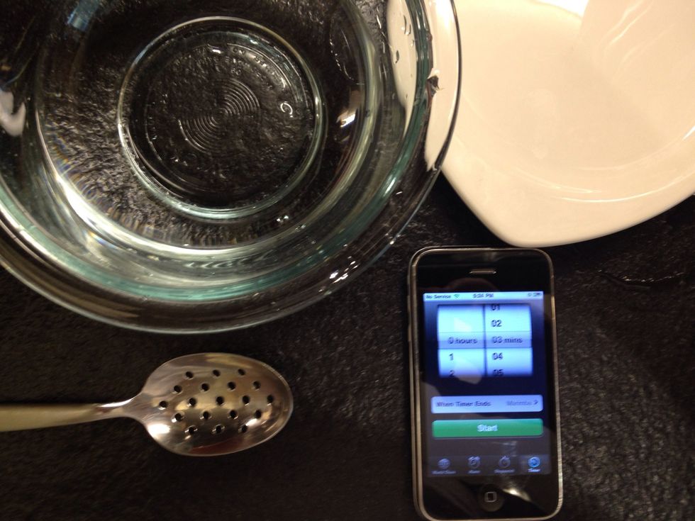 Prepare yourself to battle with a timer, spoon, warm bath of water and a plate