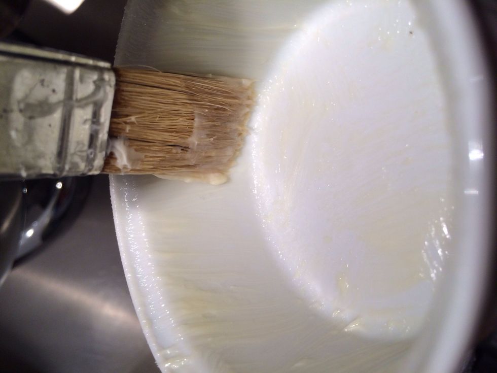 Preparing the ramekins: use a brush and creamy consistency butter. Make horizontal brush strokes. Then put the ramekin in the freezer few mins repeat the brush butter operation