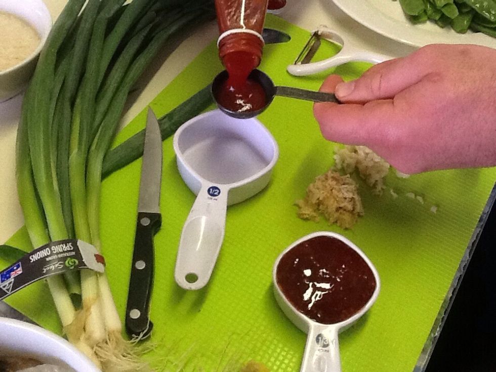 Preparing the sauce base