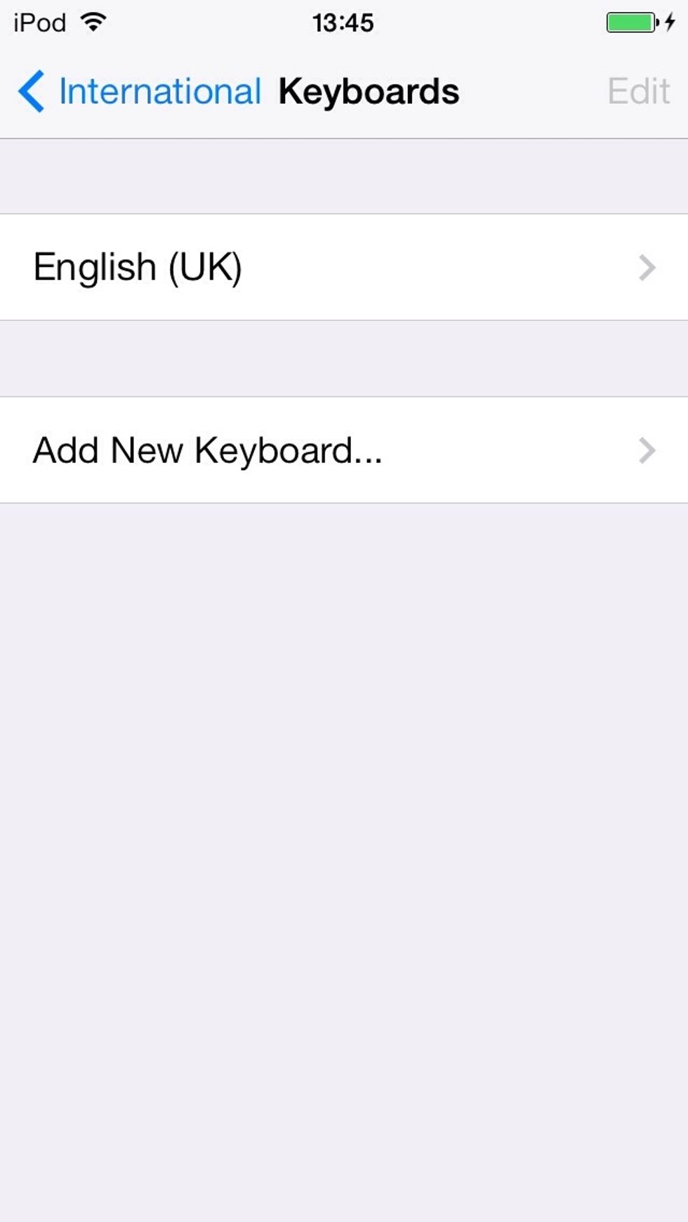 Press add new keyboard