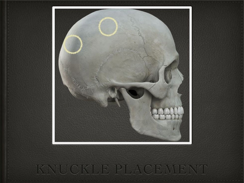 PRESS AND HOLD: Side view