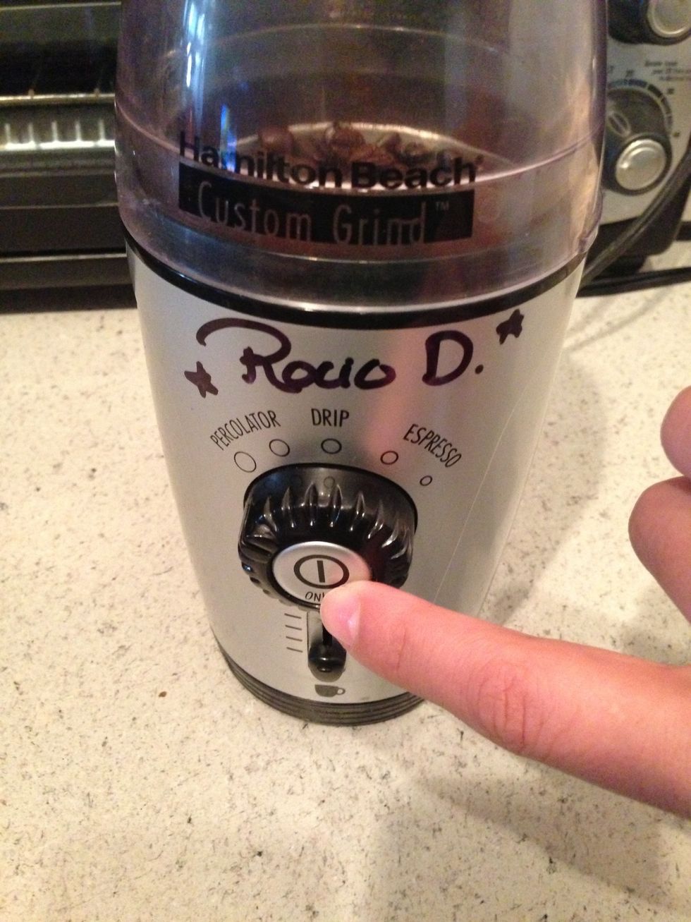 Press and let the grinding begin!