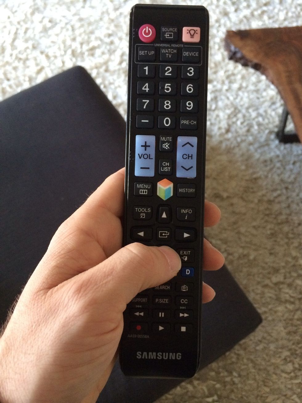 Press down arrow to speaker settings