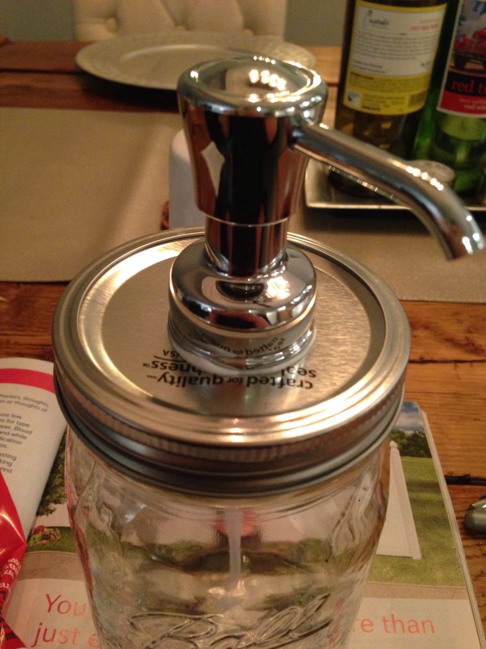 Press down firmly in the center.