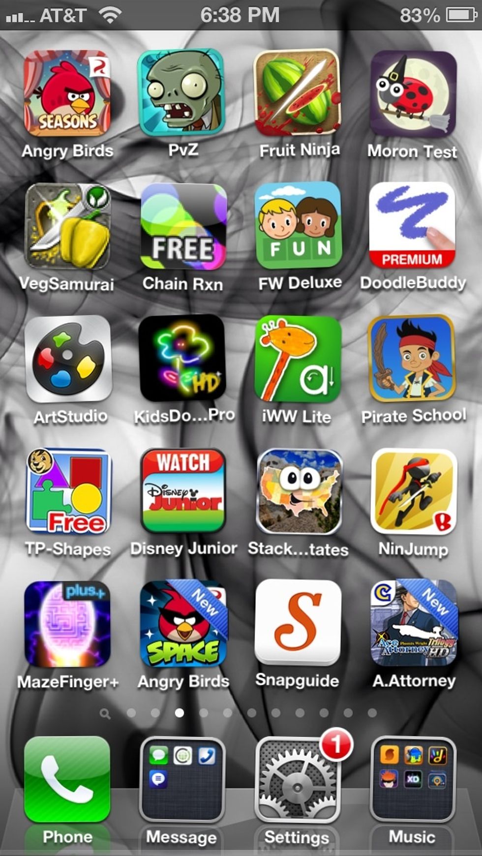 Press down on an app and hold until the apps go into "wiggle" mode.
