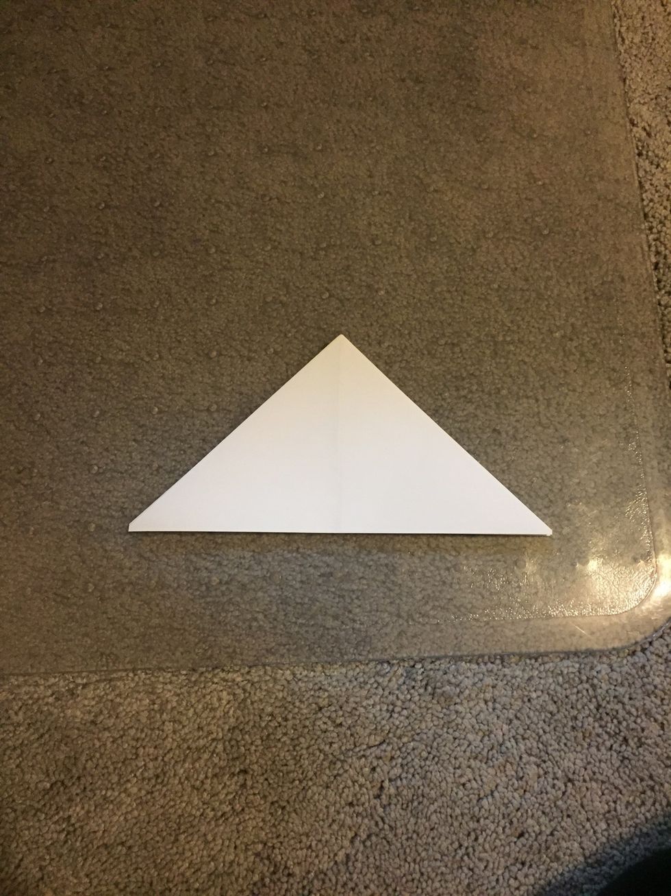 Press down to form a triangle. This is the base, so make 6 of these