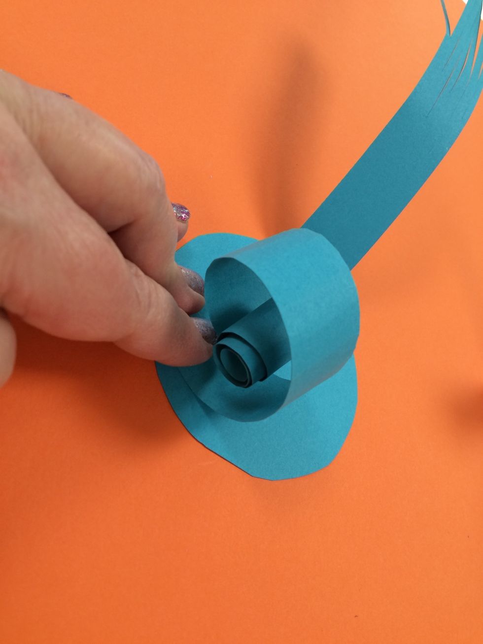 Press each piece down firmly.