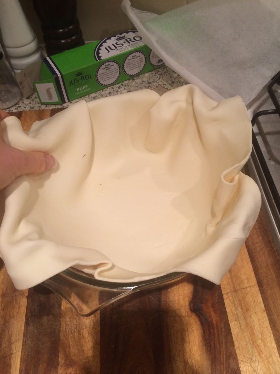 Press gently into bottom