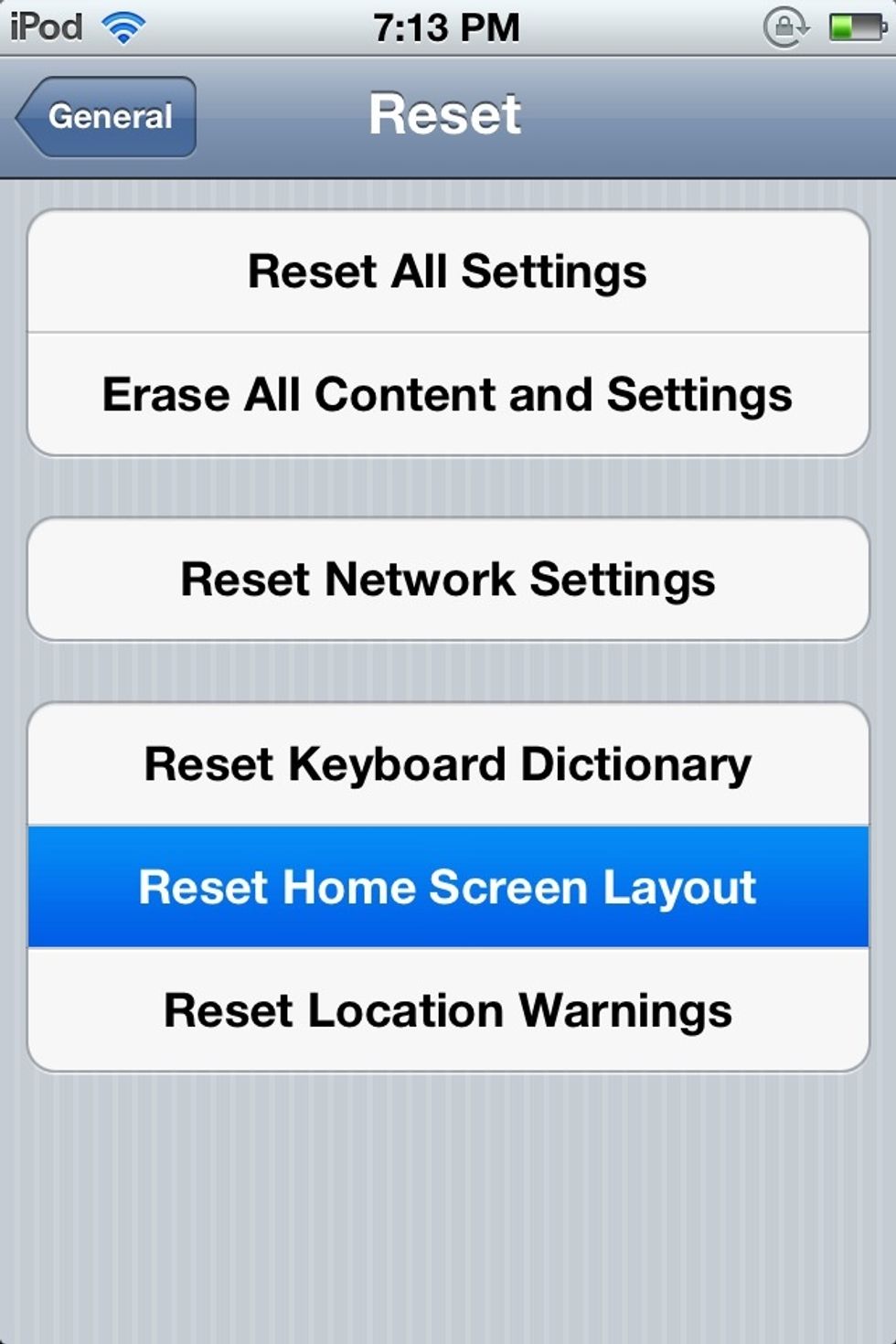 Press Home Screen Layout.