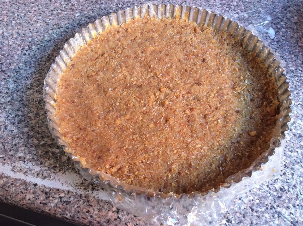 Press into cake or tart tray