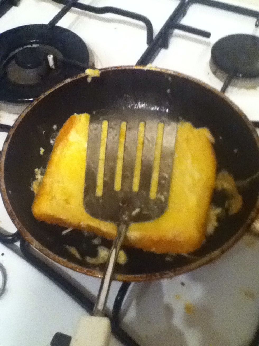 Press it with the spatula some times