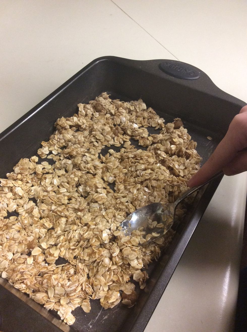 Press mixture into pan.