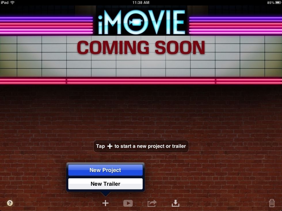 Press 'New Project'