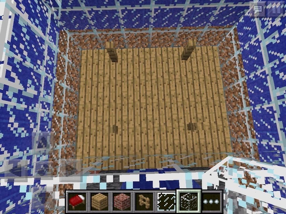 Press on the Fence tool and place like this