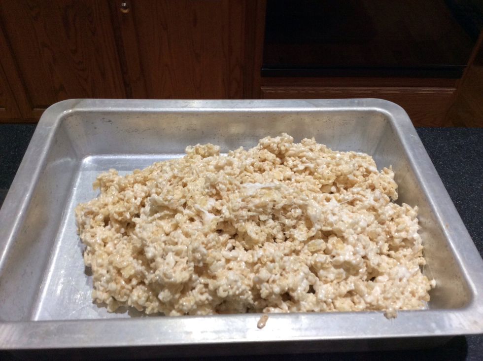 Press onto the bottom of 13x9-inch pan sprayed with cooking spray.