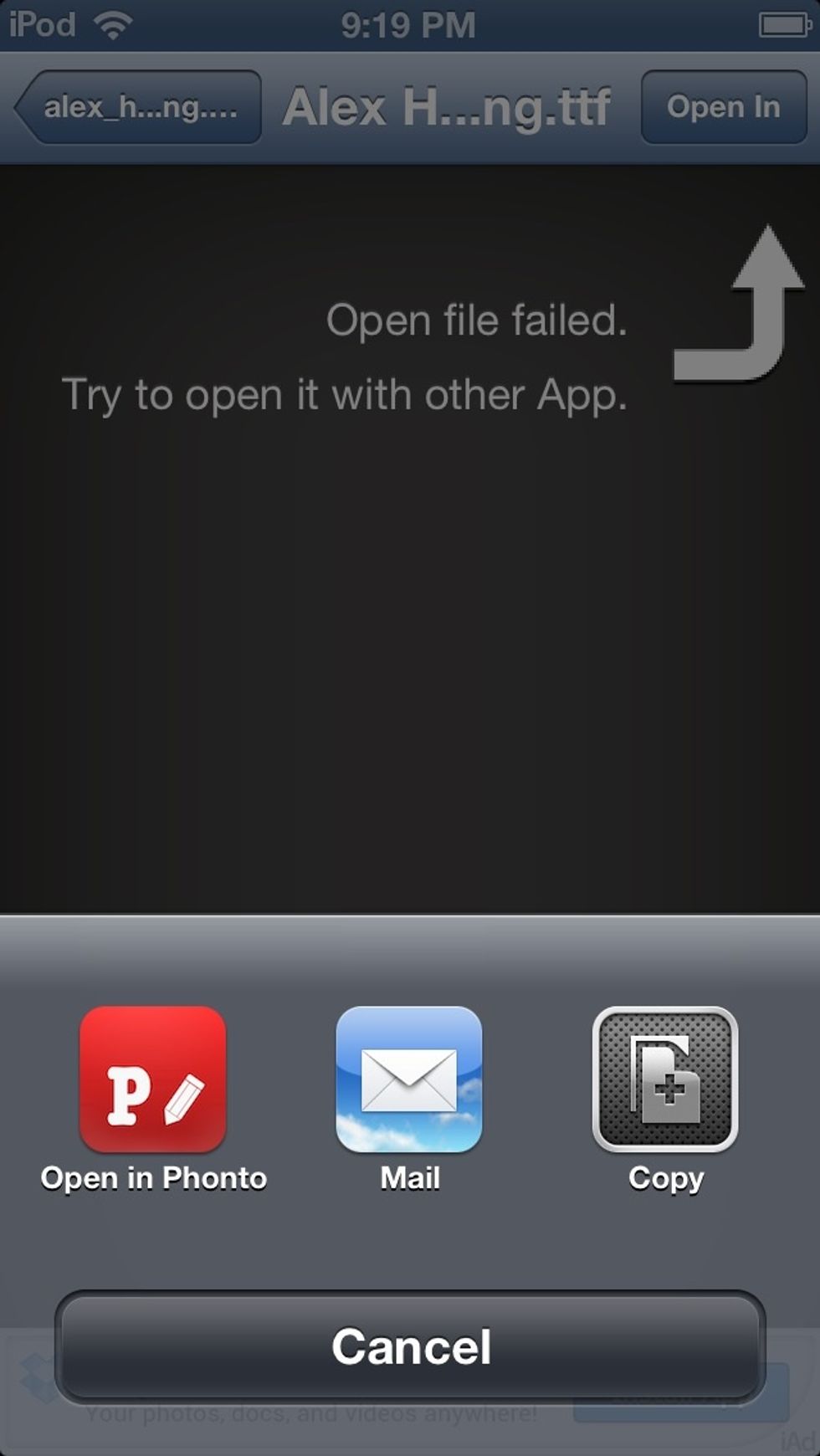 Press "Open in Phonto".