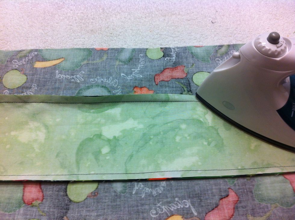 PRESS. Remember my young Jedi, press seams toward the dark side.