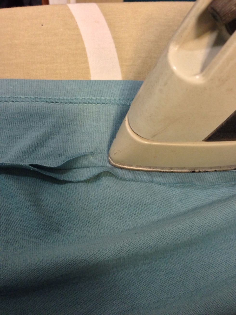 Press seam open.