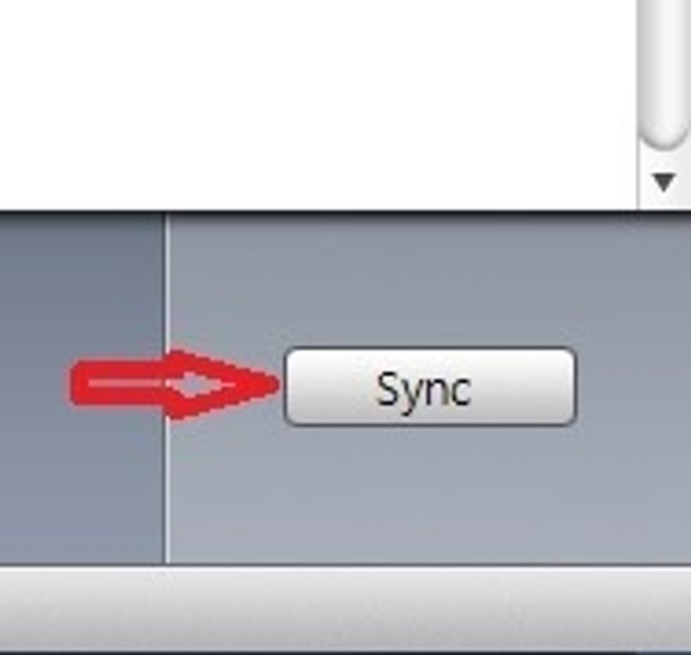 Press sync and wait for couple of seconds.