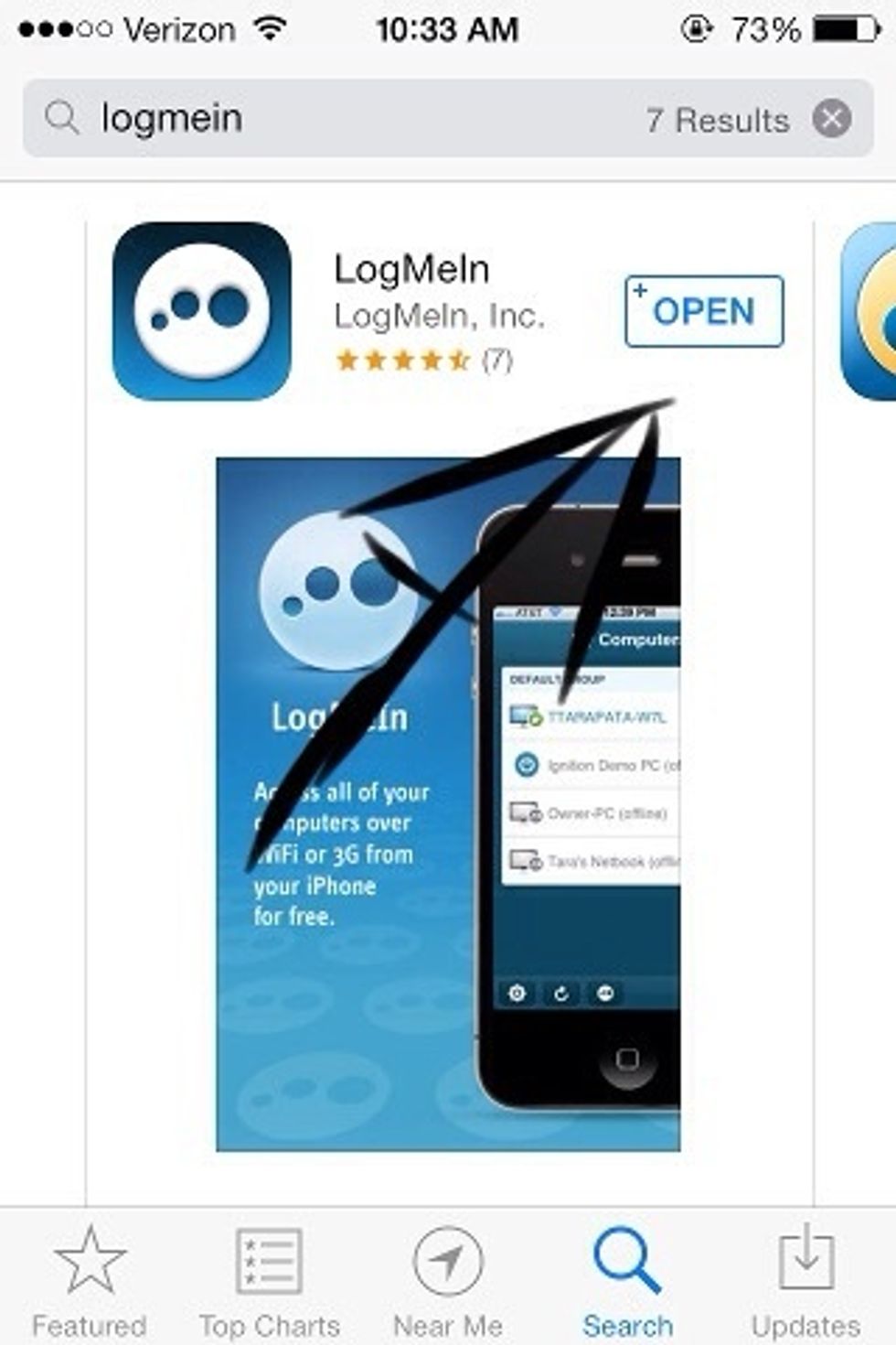 Press the first result you get after you press search and you should see this. Instead of it saying 'Open', it would say 'Install' instead. Install the application.