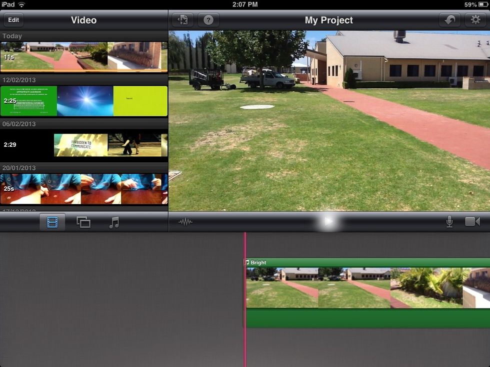 Press the play button to see your finished project