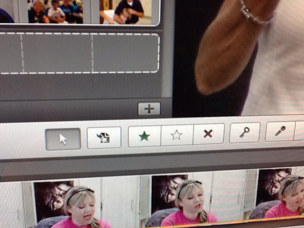 Press the plus to create a new iMovie project.