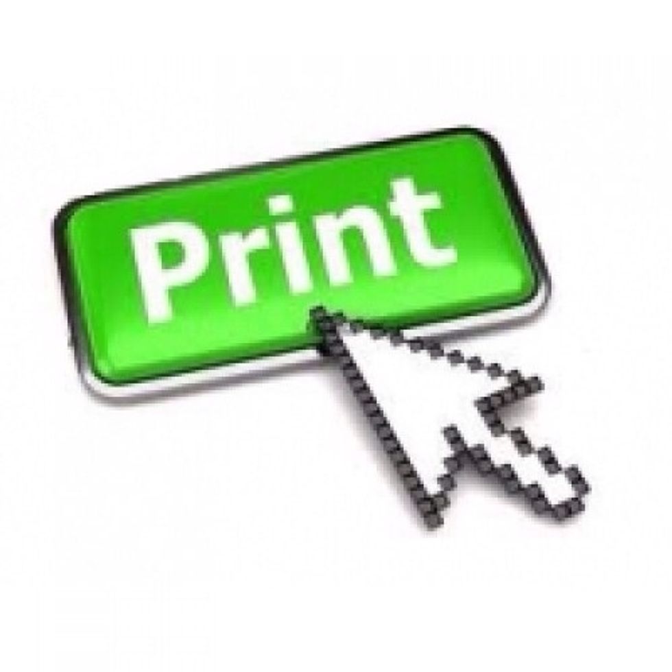 Press the print button and you will get the document you wanted to print out