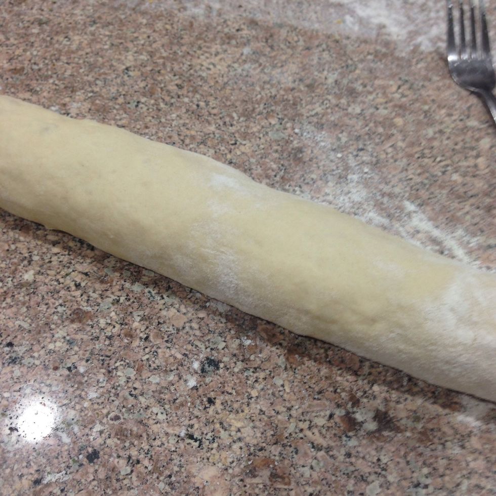 Press the seam together to seal.