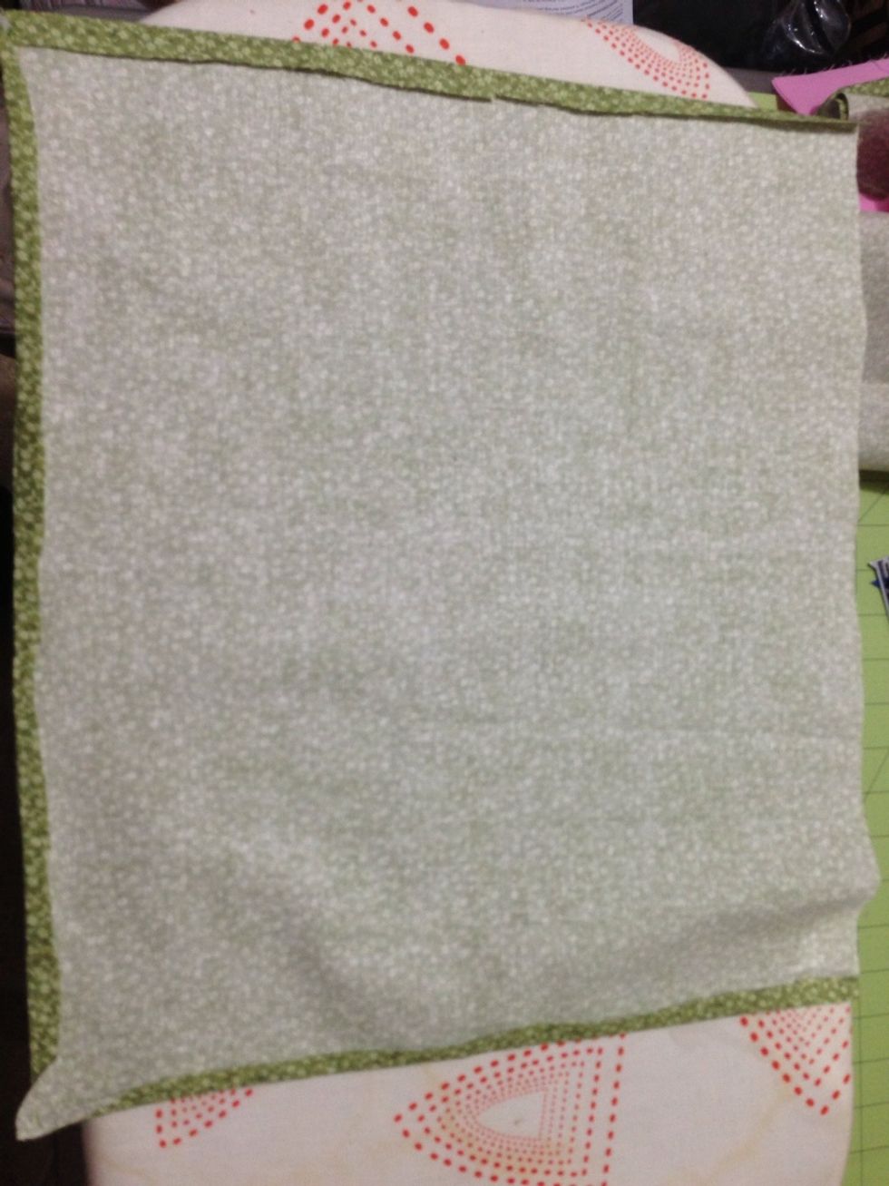 Press the seams because it will lock your stitches.