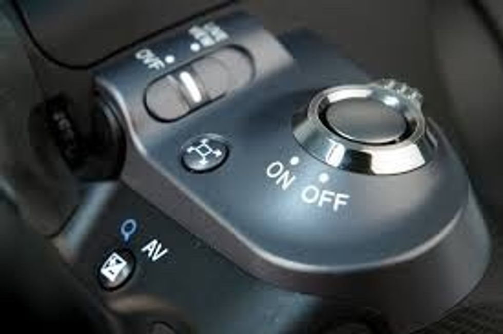 Press the shutter button half way down gently and confirm the green light is on
