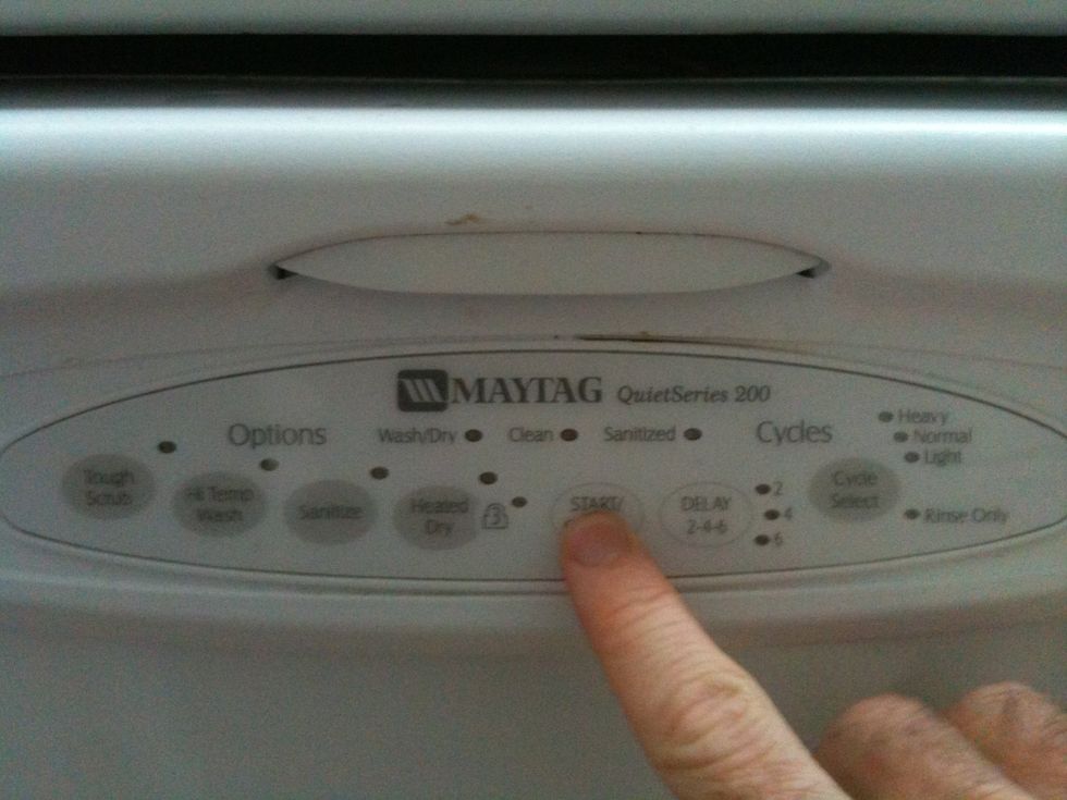 Press the start button, and you're done!