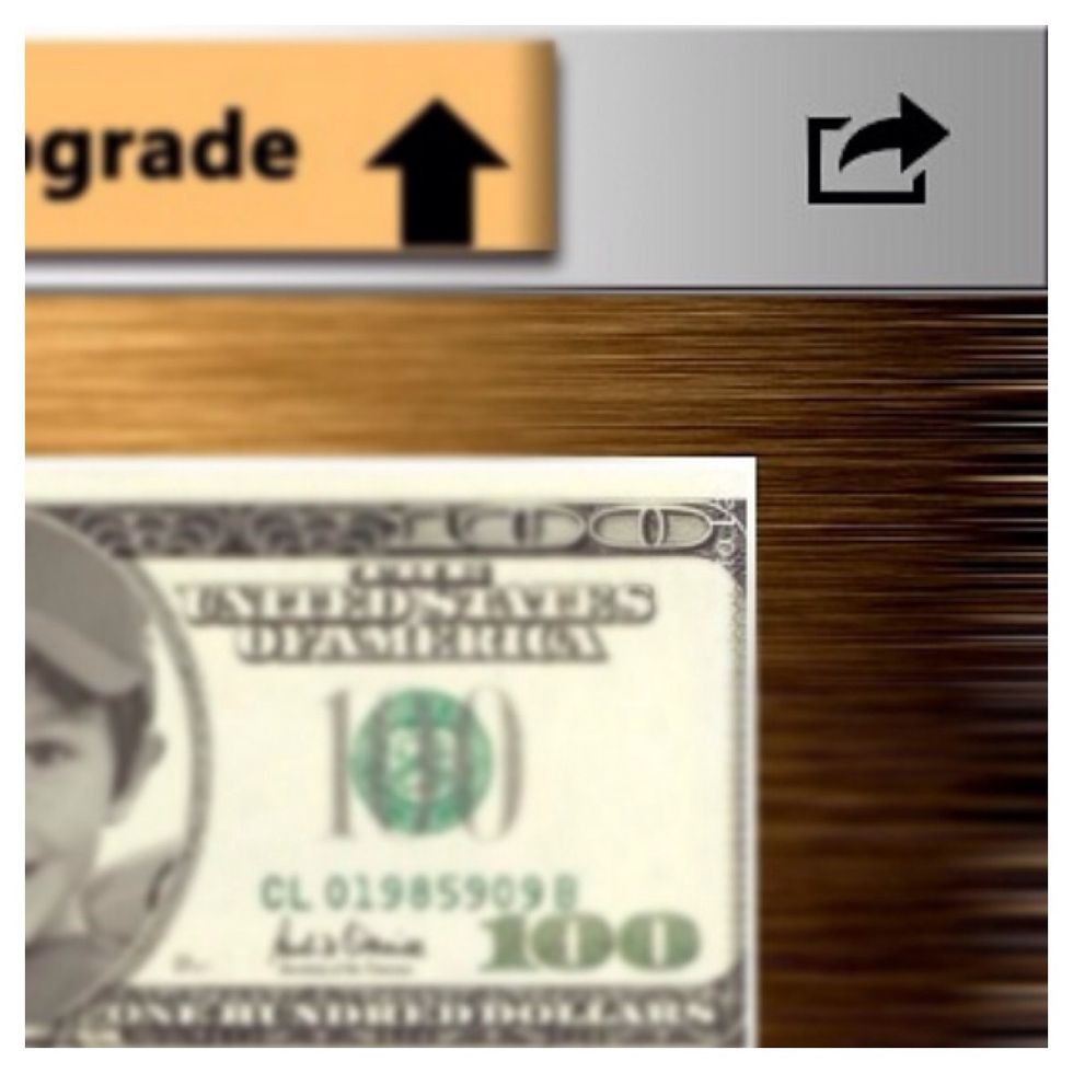 Press the top right button to save the dollar collage.
