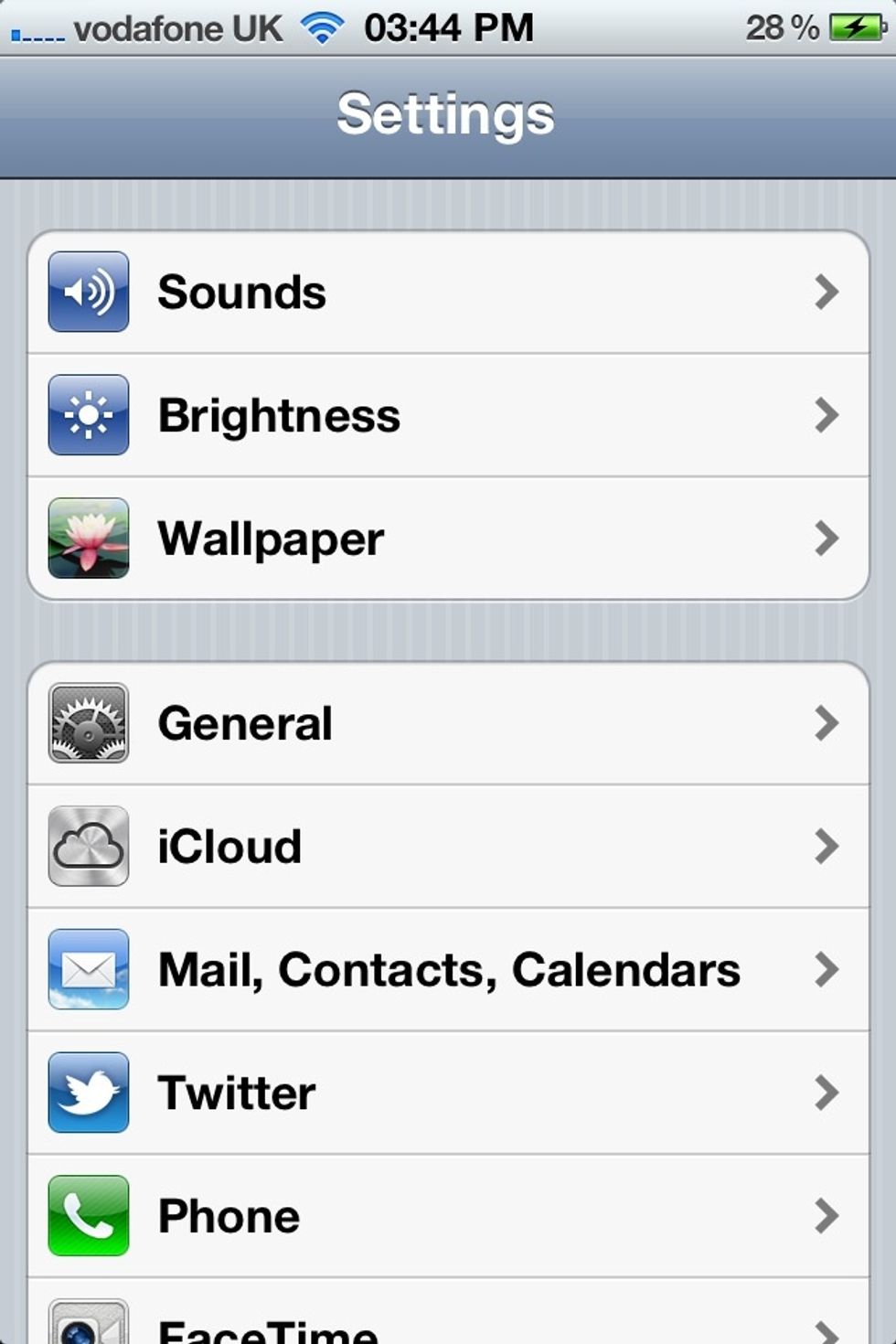 Press to 'General' Button