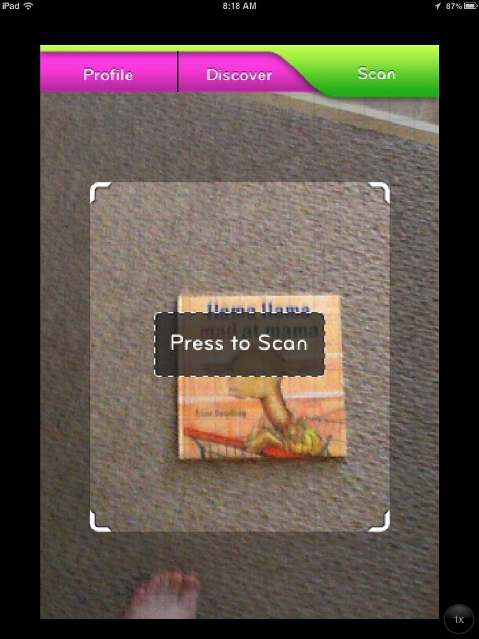 Press to scan
