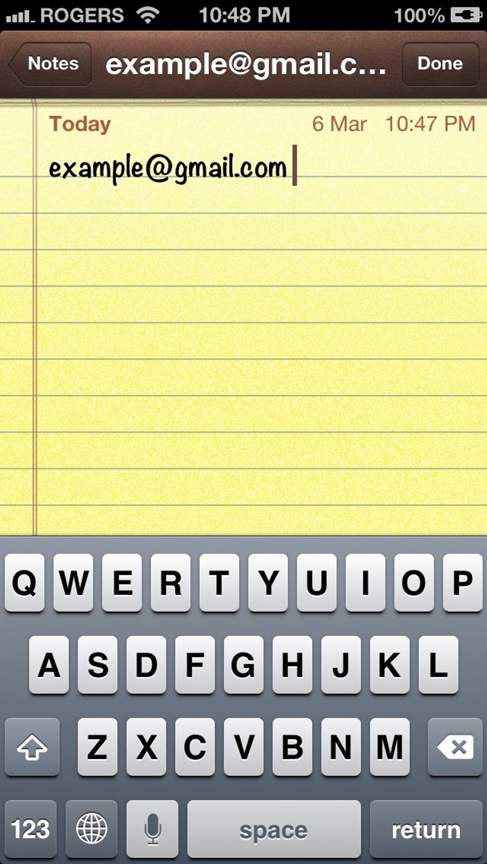 Pressing the space button would automatically paste it and you can continue typing