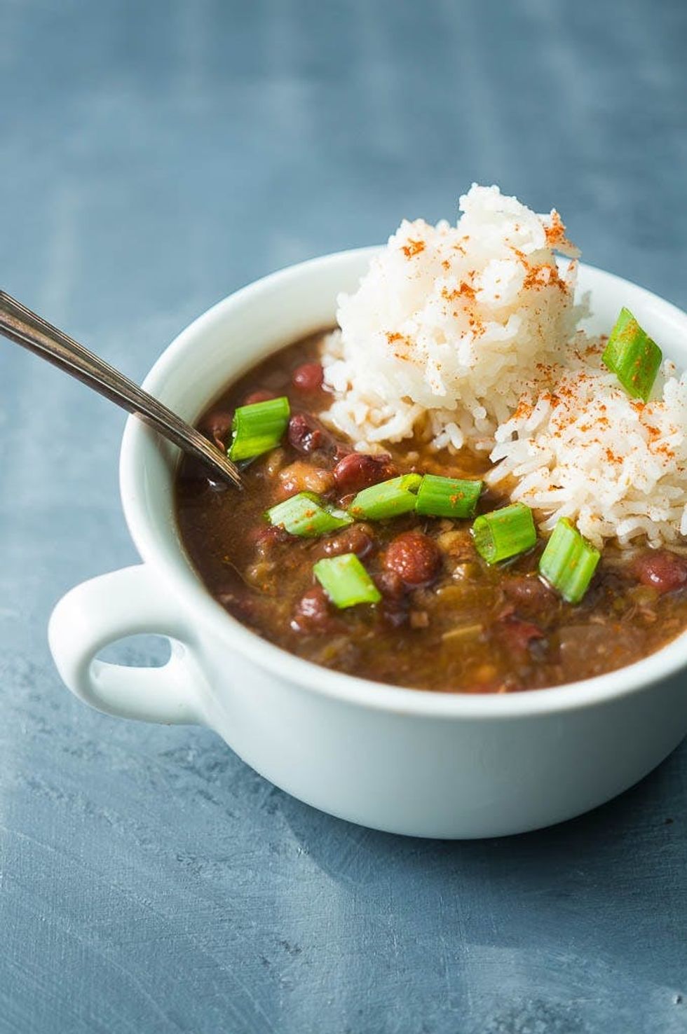 Pressure Cooker Vegetarian Red Beans and Rice Recipe