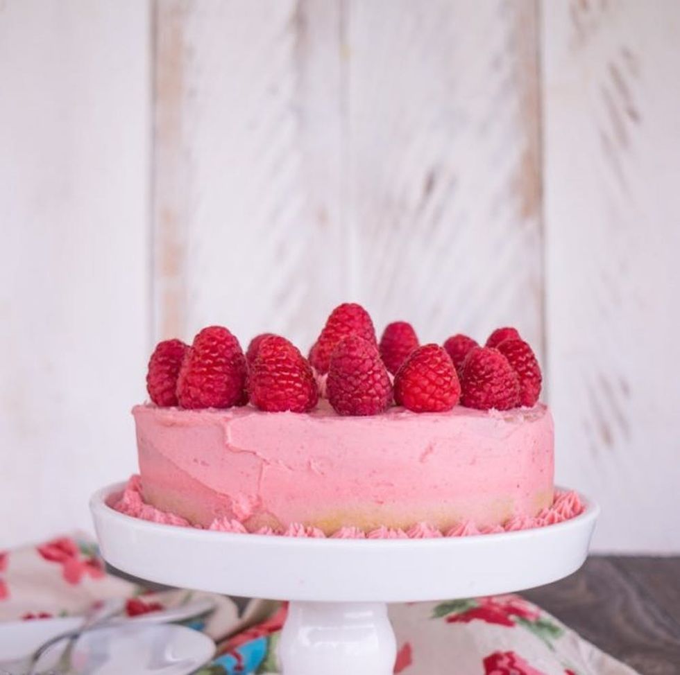 Pressure Cooker Yellow Cake With Raspberry Buttercream Recipe