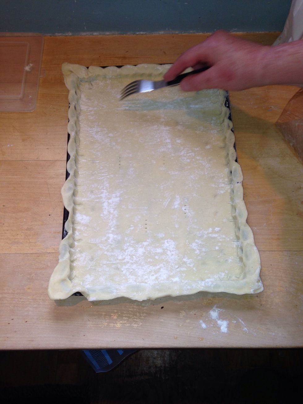 (Pricking with a fork)