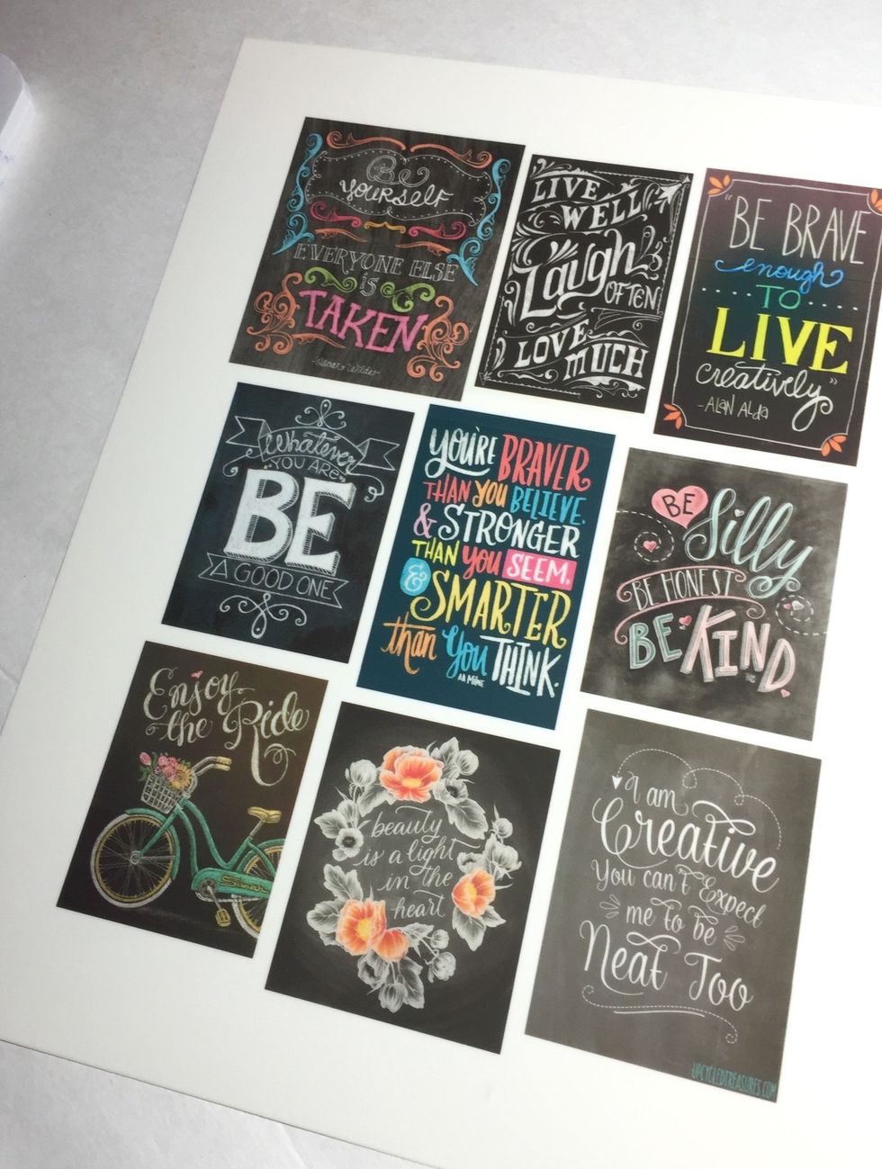 printed page to be used to embellish your cover.