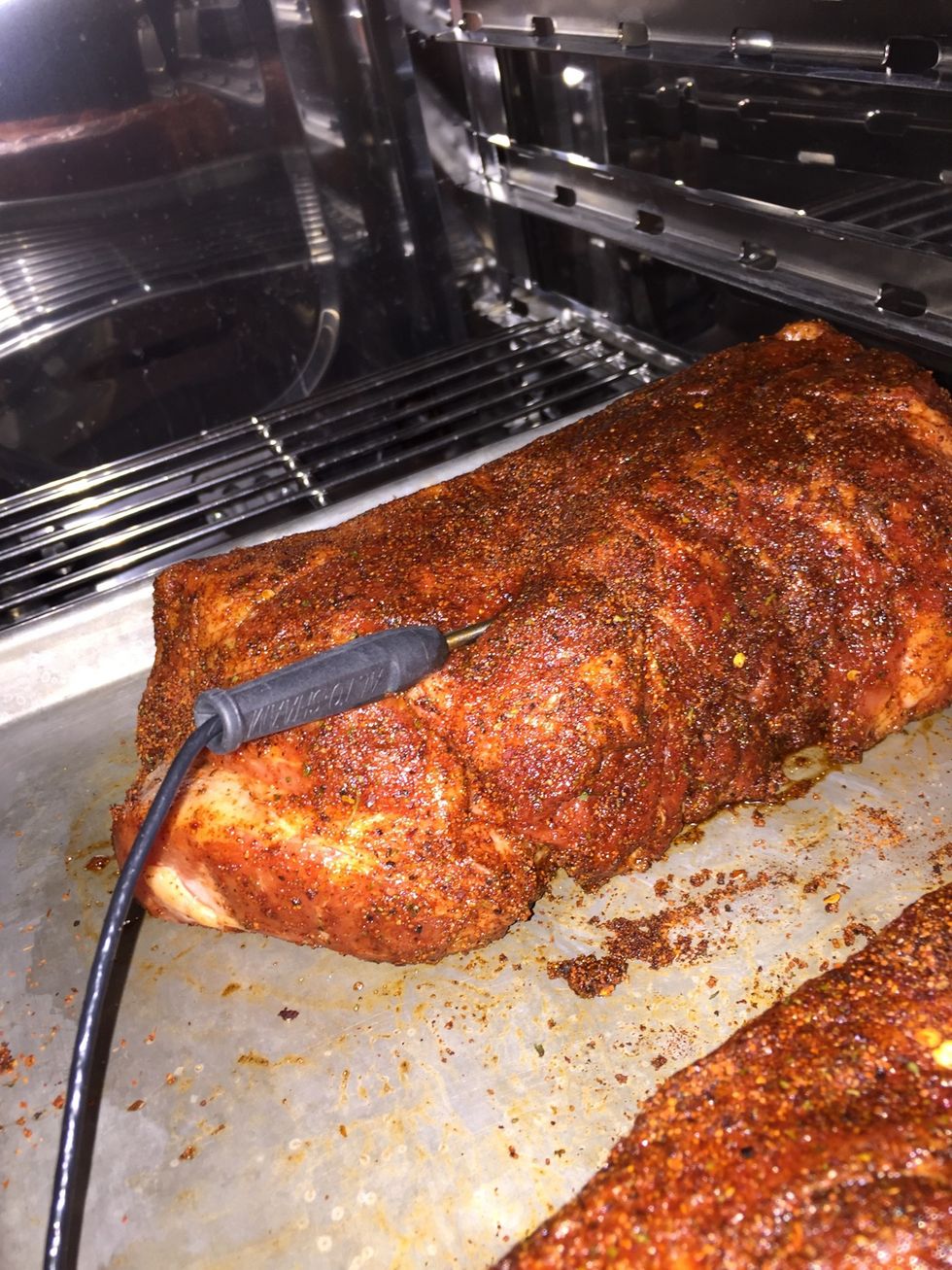 Probe the largest piece.