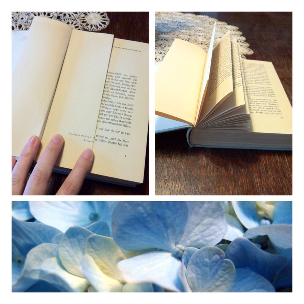 Proceed with the next 9 pages, so that you have 10 half-folded pages at the end